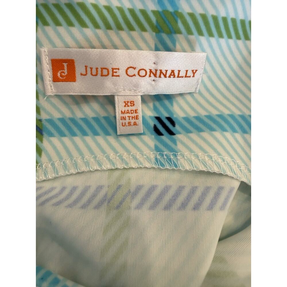 Jude Connally Blue & Green Plaid Print Sleeveless Dress Size XS - Picture 6 of 7